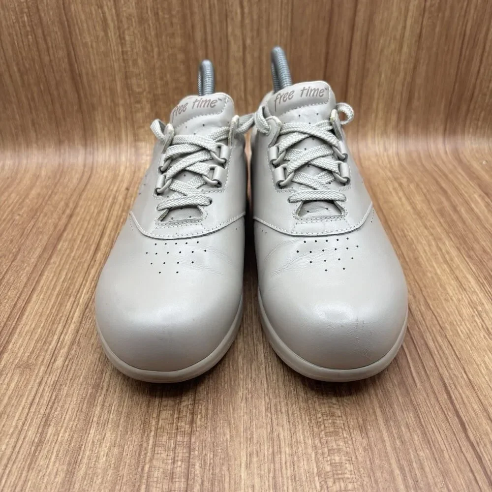 SAS Free Time‎ Comfort Shoes Bone Leather Womens Size 7 Wide